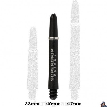 Tige de Dard / Fléchette Harrows Supergrip Carbon Argent Midi