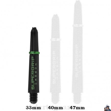 Tige de Dard / Fléchette Harrows Supergrip Carbon Verte Courte