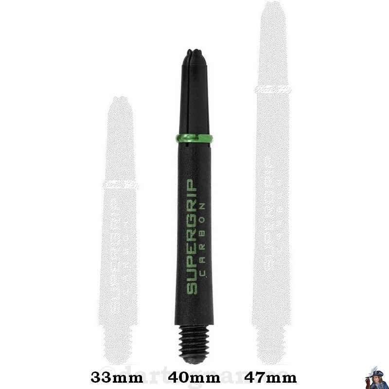 Harrows Supergrip Carbon Green Midi Dart Shaft / Stem