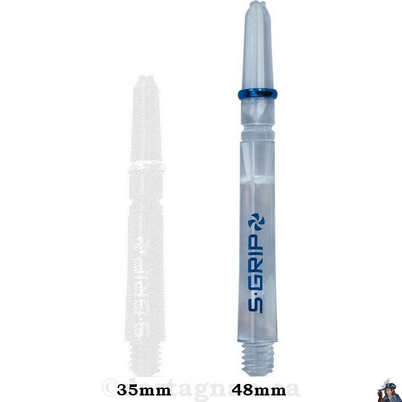 Harrows Supergrip Spin Clear Medium Dart Shaft / Stem
