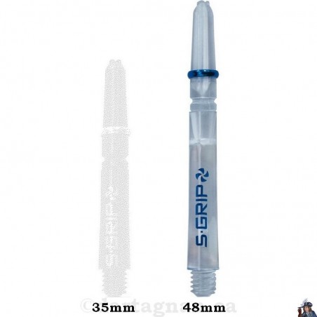 Harrows Supergrip Spin Clear Medium Dart Shaft / Stem