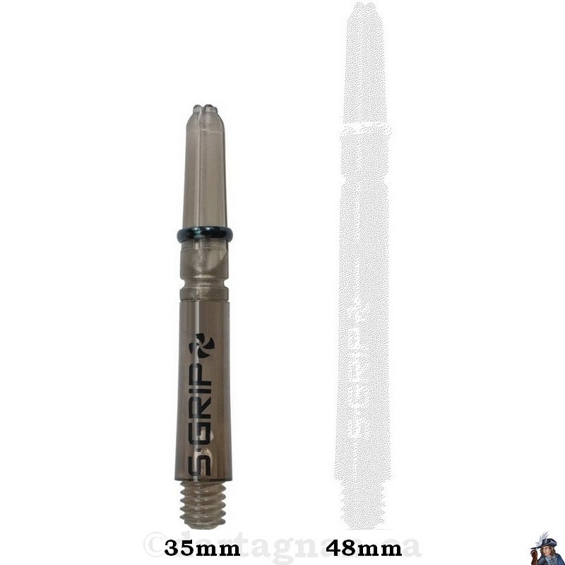 Tige de Dard / Fléchette Harrows Supergrip Spin Fumée Courte
