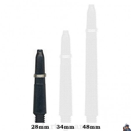 Victory Nylon Black Xtra Short Dart Shaft / Stem