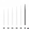 Divers - Pointes de Remplacement Lisses Argent 40mm