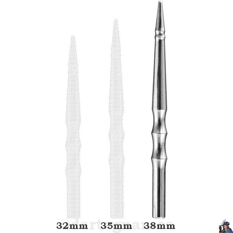 Harrows - Pointe de Remplacement Machinée Sabre Argent 38mm