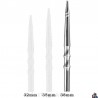 Harrows - Pointe de Remplacement Machinée Sabre Argent 38mm
